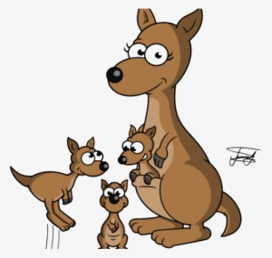 Kangaroo Png Transparent Images - Kangaroos Cartoon Png #2375395