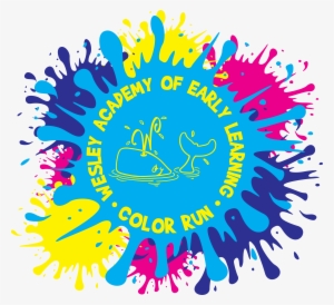 Copy Of Wesley Academy Color Run - Color Fun Run Logo #2376810