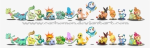 All Pokemon Starters Shiny By Cachomon-d4p78uo - Alle Starter Pokemon Und Entwicklungen #2378118