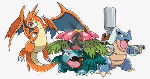 Kanto Embers Png - Kanto Starters Final Evolution #2378380