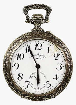 Clipart Freeuse Library Antique C Swiss Doxa Open Face - Pocket Watch #2378505