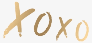 Xoxo Transparent Image - Gold Xoxo Png #2378897