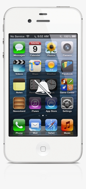 Adds A Mute Icon On The Status Bar - Iphone Silent Mode Screen #2378942
