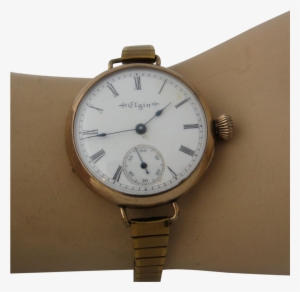 Download 1899 Elgin Early Wristwatch Pocket Watch W/strap - 1899 Elgin Pocket Watches #2379326