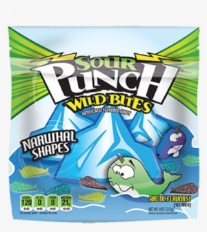 Sour Punch Wild Bites, Narwhal Shapes, 8oz Bag - Sour Punch Bites Boltz #2380089