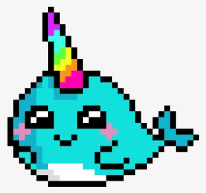 Narwhal - Unicorn Pixel Art #2380432