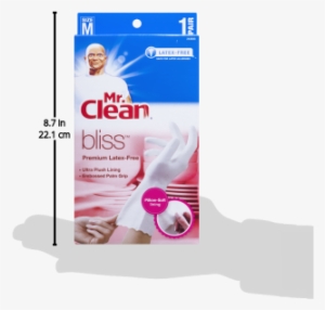 Medium Mr - Mr. Clean Bliss Premium Latex-free Gloves, Large, 2 #2381439