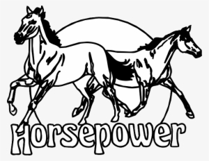 Horsepower Animals, Sign, Circle, Running, Horses, - Horsepower Clipart #2381989