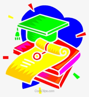 Diploma, Livros, Formatura Livre De Direitos Vetores - Graduation #2382336