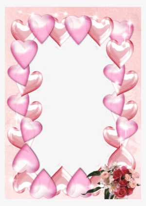 Molduras Para Fotos Png Grátis - Marcos Corazones Vertical Png #2382675