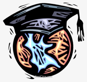 Planeta Terra Com Um Chapéu De Formatura Livre De Direitos #2383446