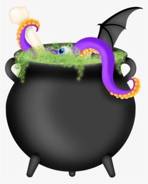 28 Collection Of Witch With Cauldron Clipart Free - Niedliche Hexe-beine Halloween Des Kürbis-baby-n Karte #2384463