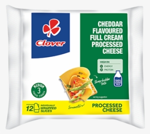 Processed Cheese Slices Cheddar - Clover Long Life Milk #2384518