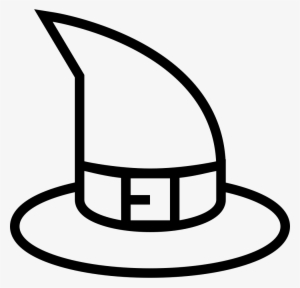Halloween Witch Hat Outline - Witch Hats Halloween Drawings #2384555