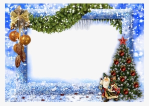 Molduras Com Fundo Transparente - Christmas Photo Frame Png #2384903