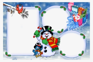 Moldura De Natal Com Fundo Transparente - Winter Snowman Necklace - Christmas Jewelry - Snow #2385293