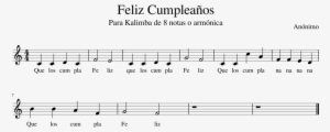 Feliz Cumpleaños Sheet Music Composed By Anónimo 1 - Miami Beach Senior High School #2385503