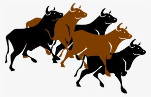 Free Chicago Bulls Png Clipart - Running Of The Bulls Clipart #2385829