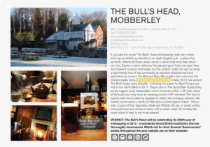 The Bulls Head At Mobberley - Bulls Head Mobberley #2386043