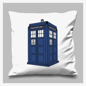 Y84 Ro Tardis Resplandor Cushion - Pillow Template Png #2386834