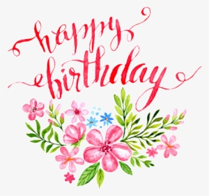 Feliz Cumpleaños Psd - Happy Birthday Water Color #2387503