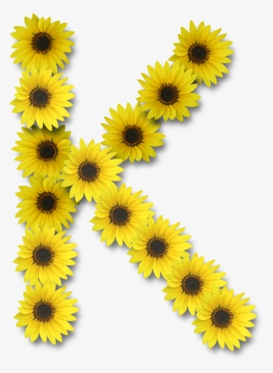 Alfabeto Florido Girassol Png - Letras De Girassol Png #2387823