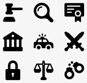 Justice Elements - Lawyer Icons Png #2389539