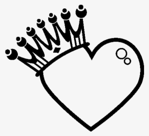 Desenho De Coração Com Coroa Para Colorir - Dibujos Para Dibujar Corazones #2391354