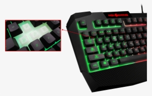 Gaming Keyboard Gives Gamers An Excellent Responsive - Msi Interceptor Ds4200 Gaming Keyboard Anti-ghosting #2392423