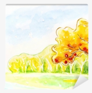 Wall Mural • Pixers® • We Live To Change - Watercolor Painting #2392780