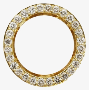 Borda Ouro Strass Redonda - Borda Ouro Png #2392868
