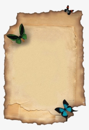 Mariposas De Papel, Etiquetas Para Imprimir, Libros - Bordes De Hojas De Papel #2393191