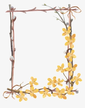 Png De Borda De Pequena Flor - Hd Small Flower Border #2393210