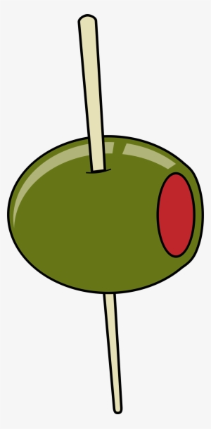 This Free Icons Png Design Of Green Olive On A Toothpick #2393462