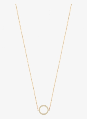 Iconic Necklace Open Circle - Silver Chain With Rudraksh #2394309