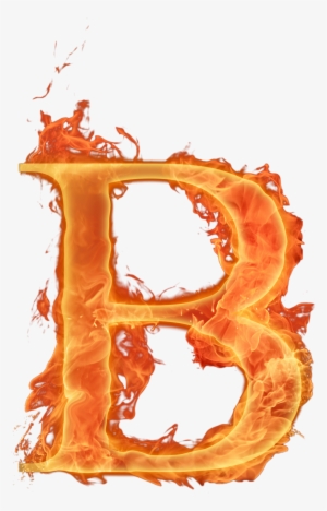 Letras Em Png Efeito Fogo - Letter B Fire Logo Png #2395944