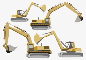 Excavator Heavy Equipment Euclidean Transprent Png - Bulldozer Vector #2397603