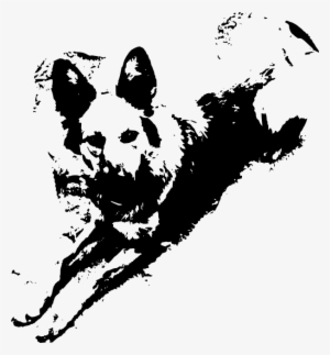 Mi Perra Yeñé Vectorizada Según El Primer Seteo - Manchas De Pintura Negra #2398530