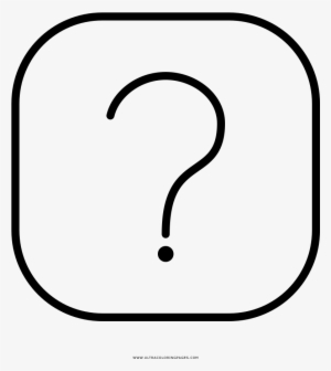 Dibujo De Signo De Interrogación Para Colorear - Line Art #2399198