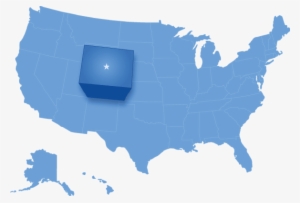 Colorado Clipart Colorado Map Clipart - Blue Map Of United States #240163