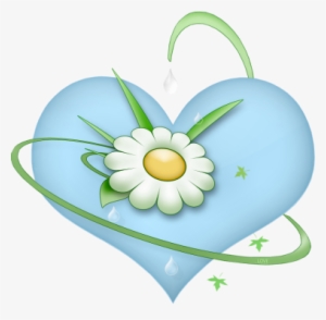 Hearts ‿✿⁀♡♥♡❤ - Heart Blue Flowers Gifs #240164