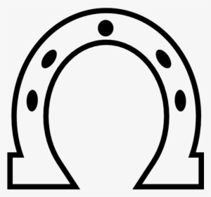 Horseshoe White Outlined Shape Free Vector Icon Designed - Logos De Herraduras Con Caballos #241014