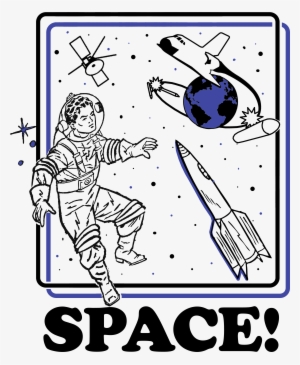 Retro Throwback Aesthetic Astronaut Design - Shit Me I'm Kiss Faced Tile Coaster #241150