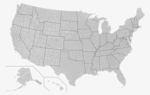 Large Blank Us Map Simple Decoration Fileusa Counties - Us Map Of Counties #241389