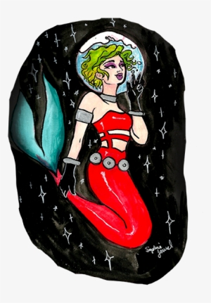 Space Mermaid Sticker - Storenvy #241432
