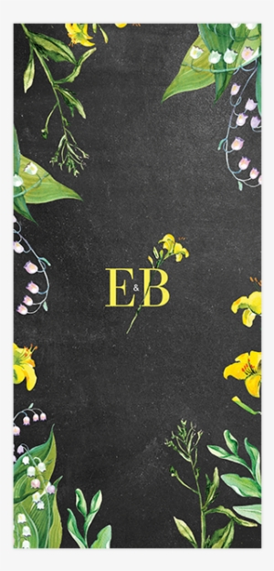 Rustic And Botanical Wedding Menu - Marriage #241673