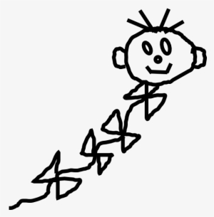 Balloon Drawing Man - Clip Art #243174