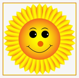 Incredible Sunflower Clipart Face Pencil And In Color #243216
