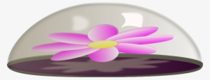 Flower In Glass Paper Weight Free Vector - Paper Weight Clipart #243427