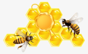 Bees On The Flower Round Ornament #244003